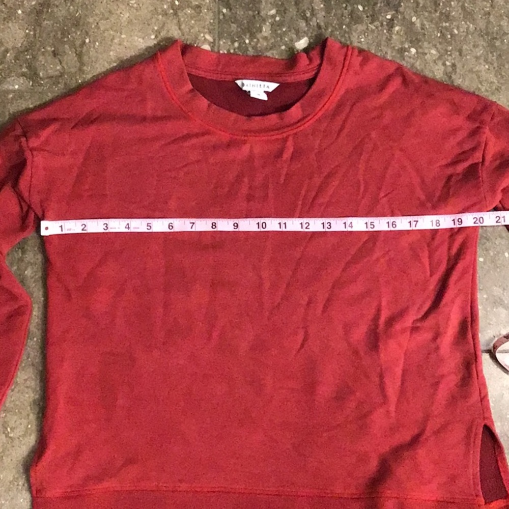 Athleta Crew Sweatshirt, Red, M - Picture 6 of 13